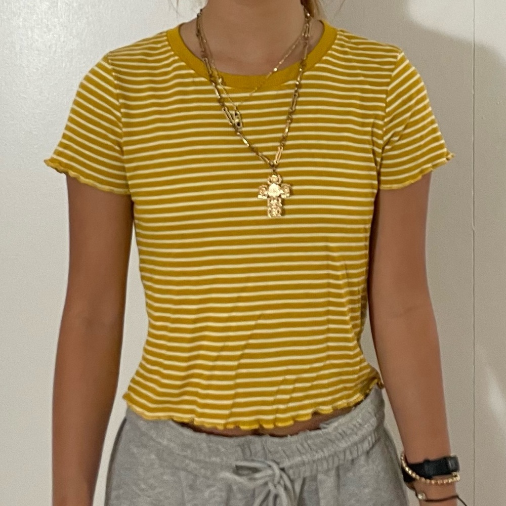 Yellow Striped Top - Picture 2 of 3